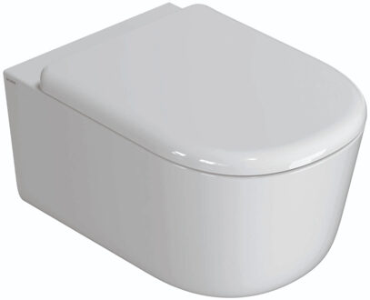 Globo Wandcloset Globo Lalita 54x36 cm Cleanstorm Glans Wit