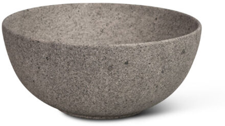 Globo Waskom Globo T-Edge Rond 37x16 cm Zonder Overloop Peperino Grigio Grijs