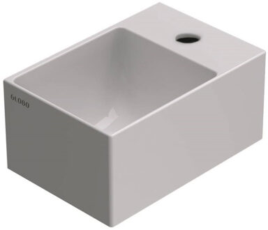 Globo Wastafel Globo T-Edge Inclusief Kraangat Zonder Overloop 30x20x14 cm Wit