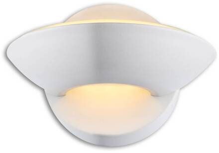 Globo Witte LED-wandlamp Cosimo mat wit