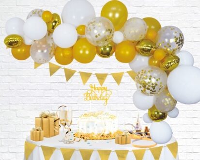 globos Ballonnen Boog Set Goud