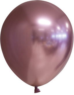 globos Ballonspiegel Chrome 30 Cm Latex Roségoud 10 Stuks