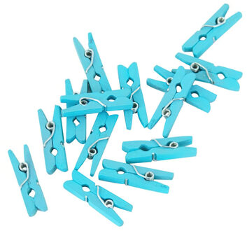 globos Miniknijpers zakje a 24 stuks blauw