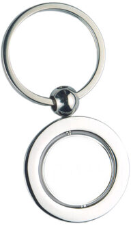 Globy globe metalen sleutelhanger Zilver - One size