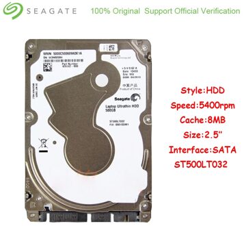 Gloednieuwe Seagate 500 Gb Harde Schijf Schijf Voor Laptop 5400RMP 16 Mb Cache 2.5 Inch Sata 2.0 Interface Dikte 5 Mm Interne Hdd