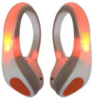 Gloeiende Schoen Clip Licht Flashing Outdoor Sport Veiligheid Night Rijden Waarschuwing Lamp Blauw
