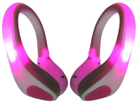 Gloeiende Schoen Clip Licht Flashing Outdoor Sport Veiligheid Night Rijden Waarschuwing Lamp groen