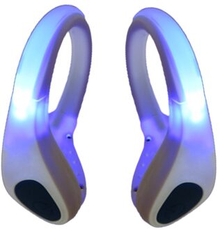 Gloeiende Schoen Clip Licht Flashing Outdoor Sport Veiligheid Night Rijden Waarschuwing Lamp Rood