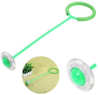 Gloeiende Stuiterende Ballen Een Voet Knipperende Bal Overslaan Springtouwen Sport Swing Bal Kinderen Kind Ouder Games Groen