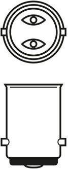 Gloeilamp, achteruitrijlicht E12KG