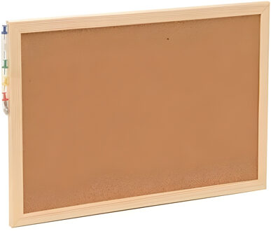 Glorex Prikbord - kurk - memobord incl. punaises - 22 x 30 cm