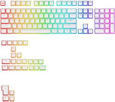 Glorious Aura V3 RGB Keycaps Keycaps