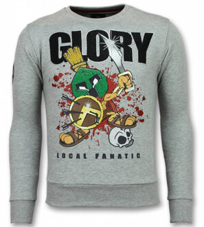 Glory Trui - Marvin Spartacus Sweater Heren - Grijs - Maten: XXL