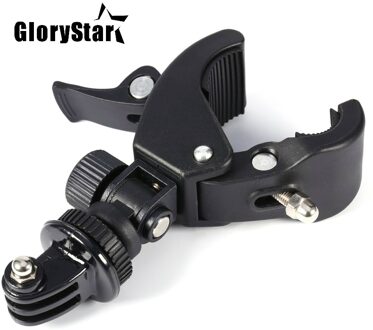 Glorystar Black Bike Fiets Motorfiets Stuur Handvat Klem Bar Camera Mount Statief Adapter Voor Gopro Hero 1 2 3 3 + 4