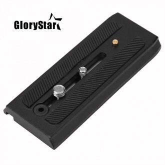 Glorystar Quick Release Plaat Sliding 501PL Plus Rapid Connect Base Voor Manfrotto 501 503 701HDV MH055M0-Q5 1/4 3/8 Schroef 11.8cm