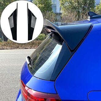 Glossy Black Verticale Achterruit Side Spoiler Wing Voor-Golf 8 MK8 Auto Achterruit Spiegel Staart accessoires