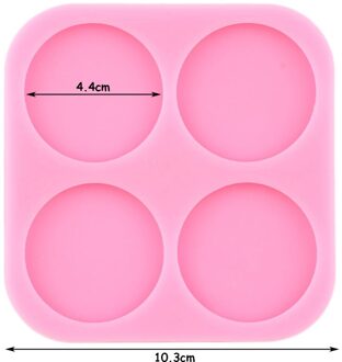 Glossy Cirkel Epoxyhars Telefoon Grip Badge Reel Mallen Ronde Sleutelhanger Siliconen Mal Diy Earring Sieraden Maken Hanger Mallen CE675 L