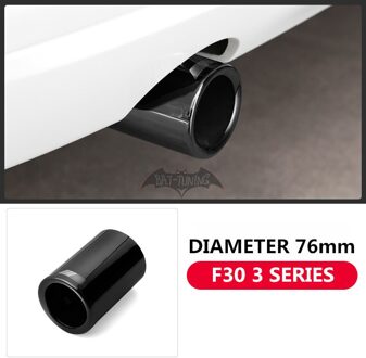 Glossy ///M Look Uitlaat Voor Bmw 3 Serie F30 F10 5 Serie F48 x1 Rvs Uitlaat Tip 1X F30 Pipe