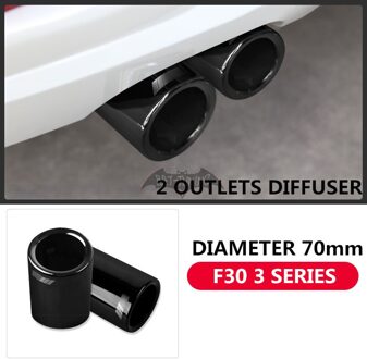 Glossy ///M Look Uitlaat Voor Bmw 3 Serie F30 F10 5 Serie F48 x1 Rvs Uitlaat Tip 2X F30 Pipes