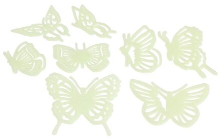 Glow In Dark Fluorescerende Muursticker Lichtgevende Thuis Decals Voor Kids Beddengoed Kamer SEP99 butterflies