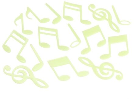 Glow In Dark Fluorescerende Muursticker Lichtgevende Thuis Decals Voor Kids Beddengoed Kamer SEP99 music notes