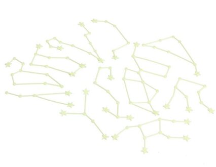 Glow In Dark Fluorescerende Muursticker Lichtgevende Thuis Decals Voor Kids Beddengoed Kamer SEP99 zodiac