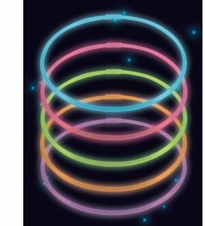Glow In The Dark Kettingen 56cm 10 stuks Multikleur - Print