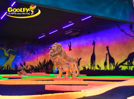 Glow in the Dark Minigolf bij Flash & Smash