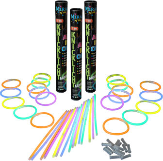 Glow in the dark sticks - breaklights - 100x sticks van 20 cm - multi kleuren