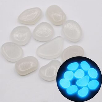 Glow In The Dark Tuin Loopbruggen Tuin Plant Decoratie Lichtgevende Kunstmatige Steen Voor Aquarium Aquarium Decoratie wit 100pos