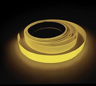 Glow In The Dark UV Tape Geel (5m) Geel - Beige - Creme