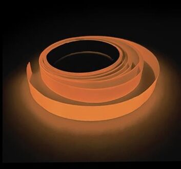 Glow In The Dark UV Tape Oranje (5m)
