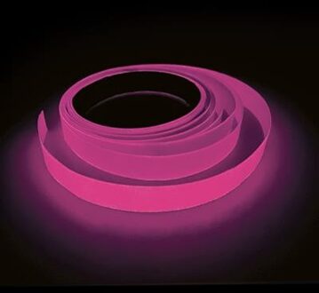Glow In The Dark UV Tape Roze (5m)