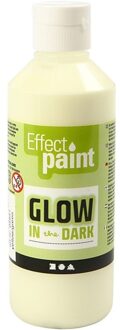 Glow in the dark verf geel 250 ml - Hobbyverf