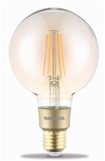 GLOW LI - Smart Wi-Fi LED filament bulb L - E27 | 650 lumen | 6 W = 40 W Smartverlichting Transparant