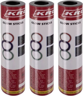 Glow sticks - 300x stuks - multi color - L20 cm - buigbaar - glow in the dark