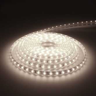 Glow60 LED Strip 5m - Dimbaar - 6000K - 60 LEDs/m - 35 Watt 1540 lumen - IP65 voor binnen en buiten - SMD 2835 - Flex60 Series Transparant