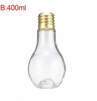 Glowing Light Bulb Juice Cup Drink Bottle 400ml/500ml Plastic Cold Water Summer Milk Juice Tea Coffee Bottle