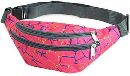 GLRSBUTY vrouwen Riem Tas Vrouwen Heuptasje Nylon Heuptas Mannen Kleurrijke Travel Bum Heuptas Telefoon Rits pouch Packs roze