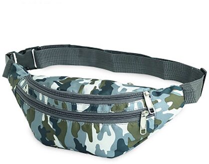 GLRSBUTY vrouwen Riem Tas Vrouwen Heuptasje Nylon Heuptas Mannen Kleurrijke Travel Bum Heuptas Telefoon Rits pouch Packs WhiteGrey