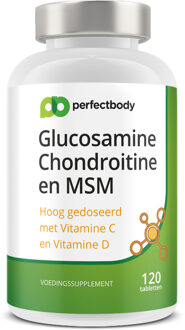 Glucosamine Chondroitine En MSM Tabletten - 120 Tabletten - PerfectBody.nl