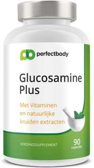 Glucosamine Plus capsules - Met vitaminen, mineralen & kruiden - Voor gewrichten & kraakbeen - 90 capsules PerfectBody