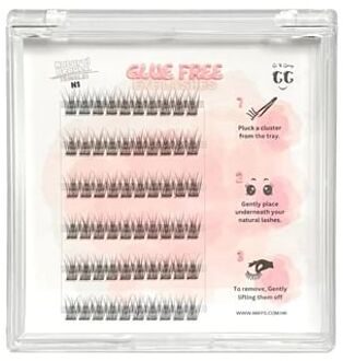 Glue Free Eyelashes Natural Beauty N1 with Eyelash Applicator Natural Beauty N1 - 60 pcs