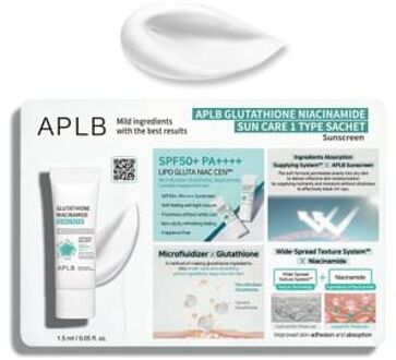 Glutathione Niacinamide Body 1 Types Sachet - Zonnebrandcrème