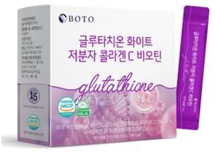 Glutathione White Small Molecule Collagen C Biotin 4g x 30 sticks