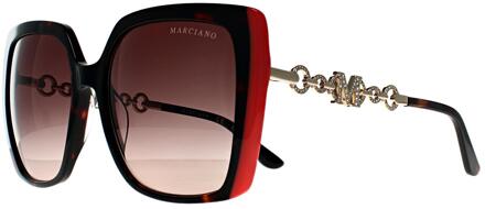 GM00005 52F tortoise bruin gradiënt zonnebril - One Size