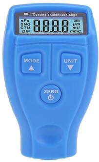 GM200 Coating Schilderij Diktemeter Tester Ferro Metalen Lak Film Dikte Gauge Tool blauw English