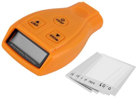 GM201 Verf Dikte Tester Min Lcd Digitale Automotive Auto Verf Laagdiktemeter Meter Probe Tester Meetinstrument Oranje