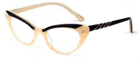 Gmei Optische Mode Cat-Eye Eyewear Acetaat Volledige Velg Vrouwen Recept Brillen Frame Cateye Bril T8057