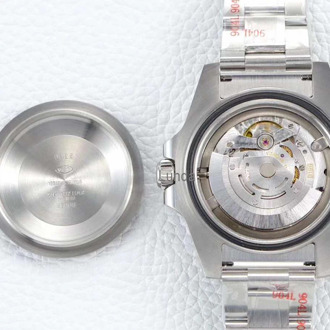 GMF V3 GMT II A3186 Automatic Chronograph Men's Watch Ceramic Bezel Black Dial Blue 904L Steel Oyster Bracelet Edition Watches